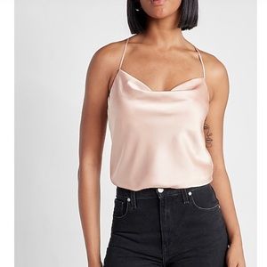 Satin cowl neck cami